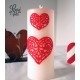 cuori pizzo - rosso